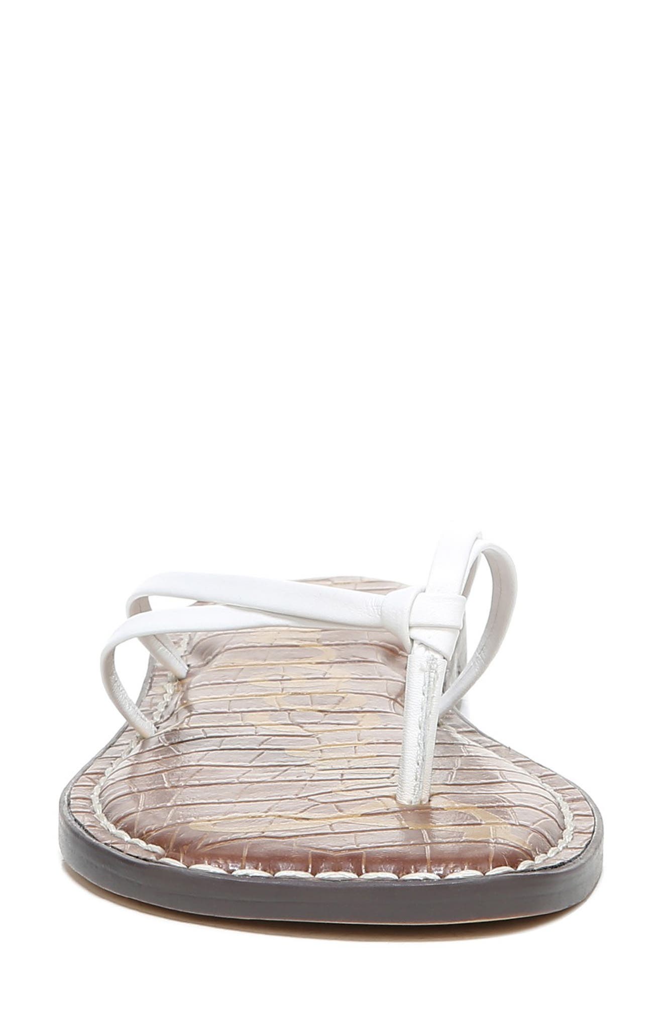 Gerianne Flip Flop, Alternate, color, BRIGHT WHITE LEATHER