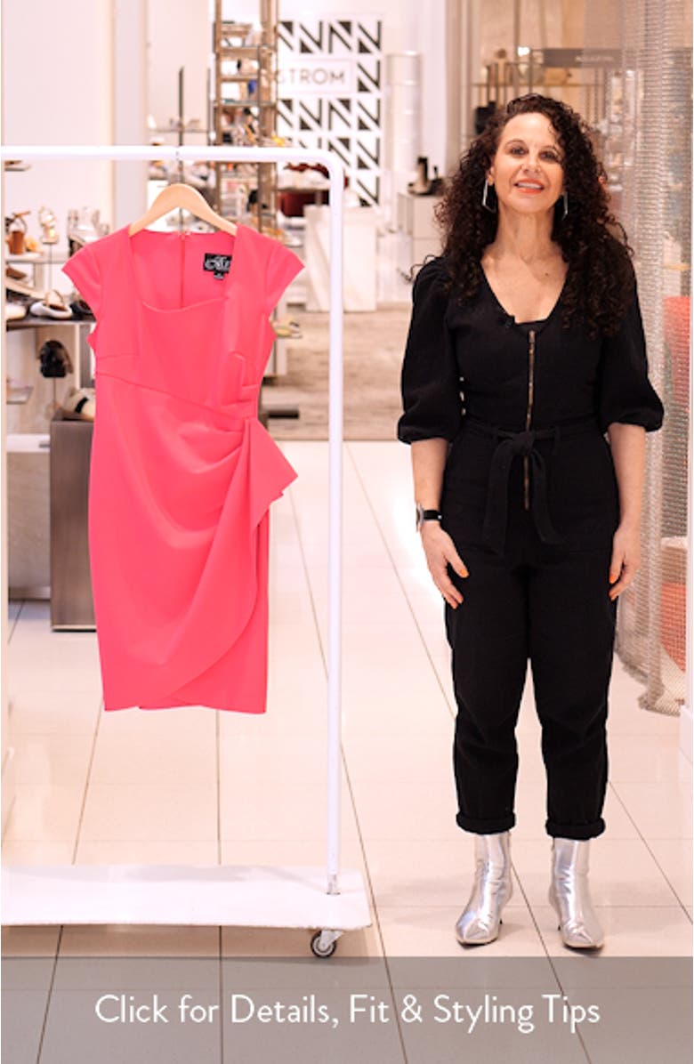 Contour Collection Sheath Cocktail Dress, sales video thumbnail