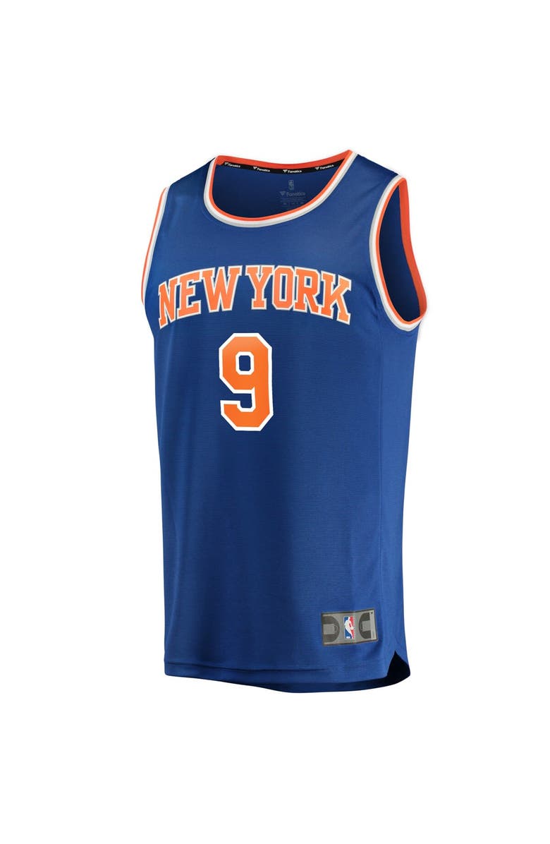 FANATICS Men's Fanatics Branded RJ Barrett Royal New York Knicks Fast Break Replica Jersey - Icon Edition, Alternate, color,