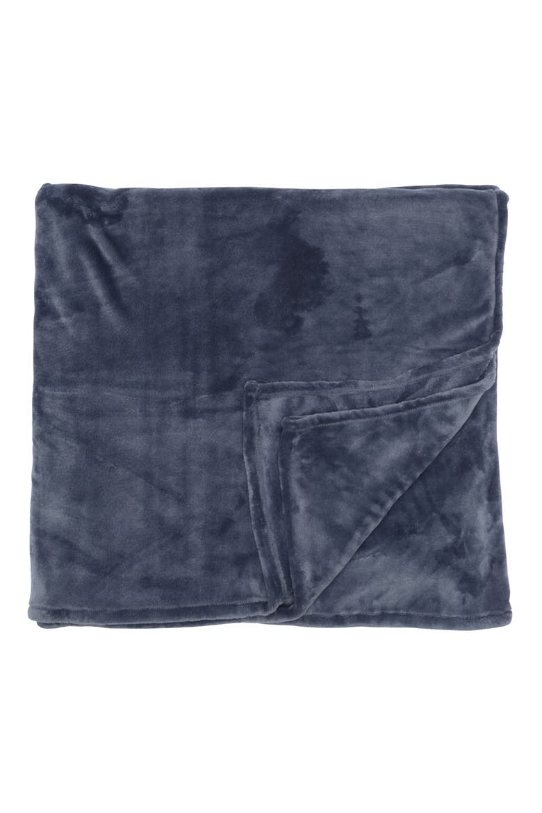 Softest Plush Blanket - Queen, Main, color, BLUE GRISAILLE