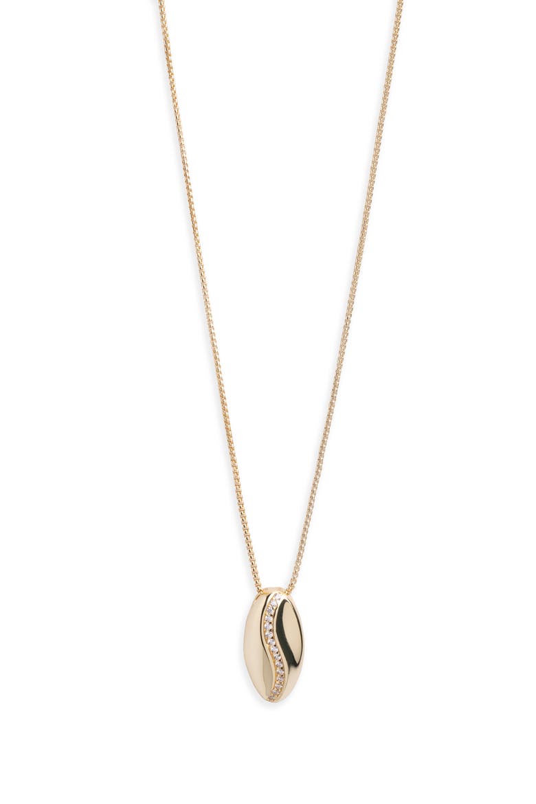 Cubic Zirconia Pendant Necklace, Main, color, GOLD