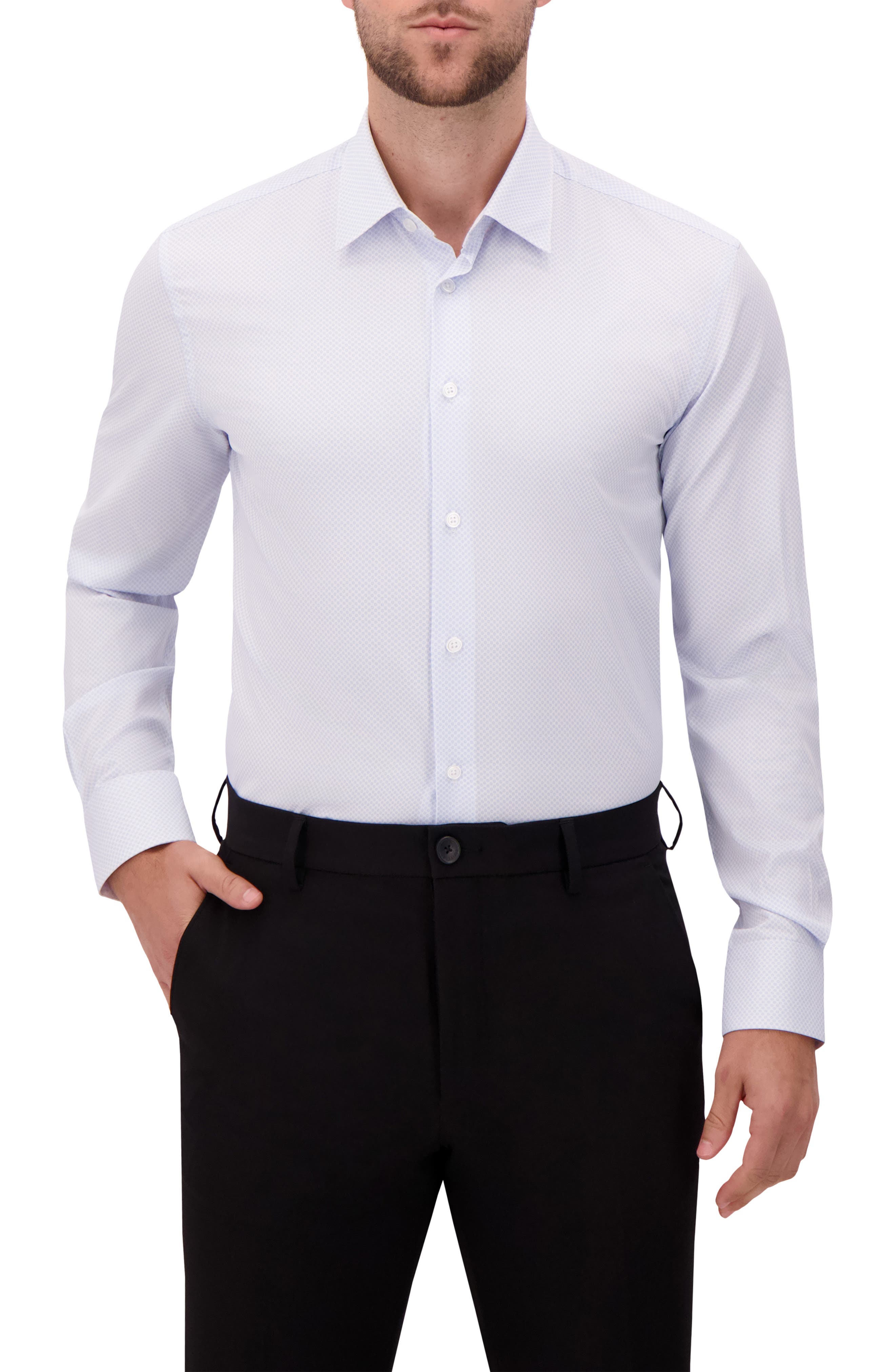 Report Collection Slim Fit 4-Way Stretch Button-Up Shirt
