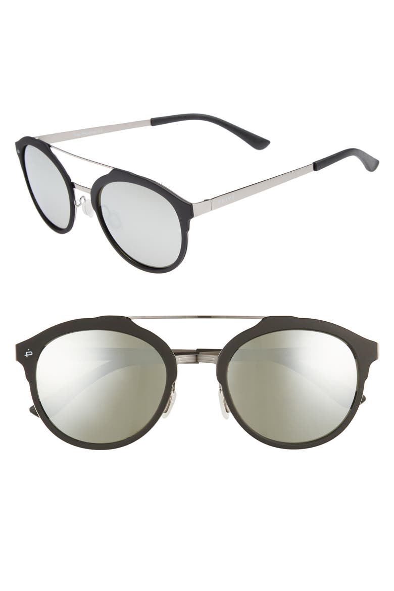 The Producer 50mm Polarized Sunglasses, Main, color, BLACK