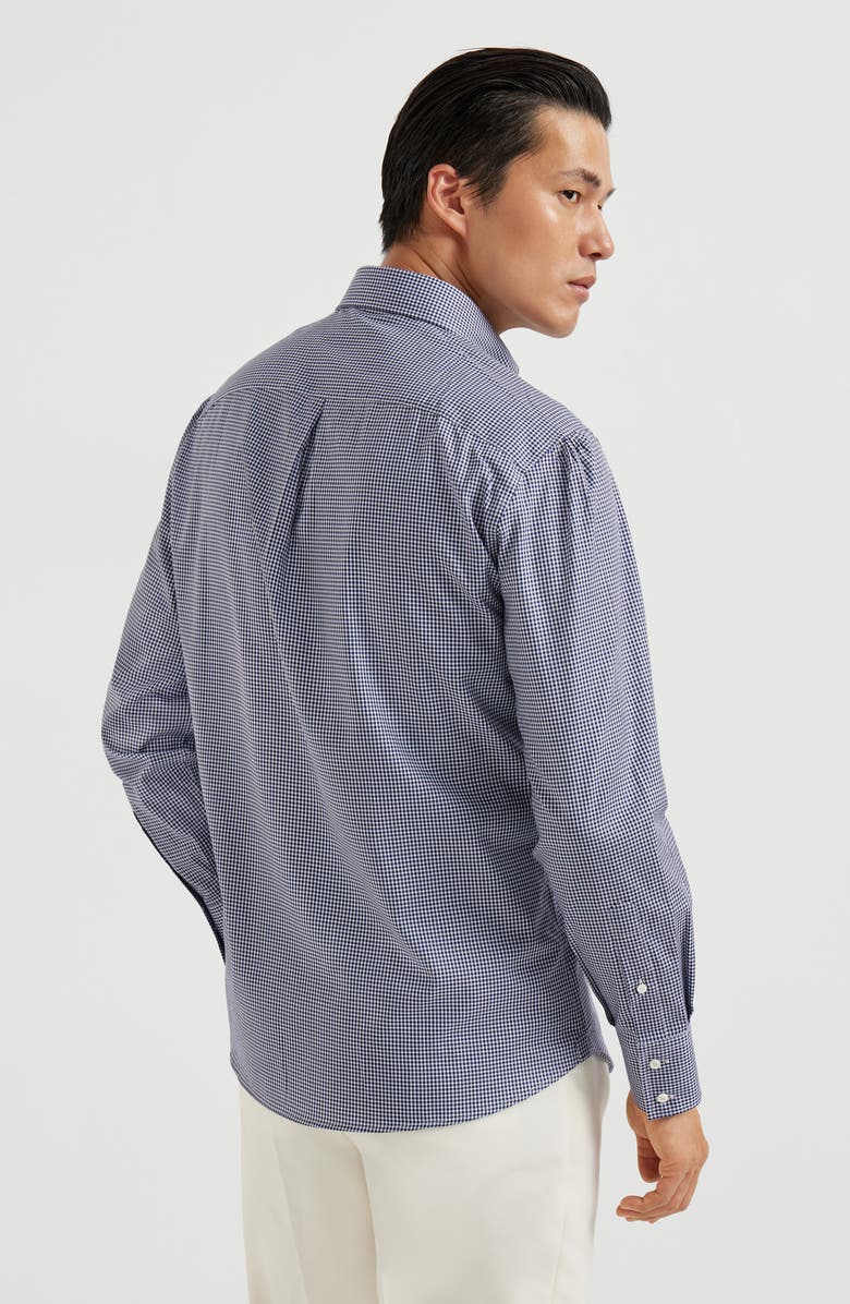 Brunello Cucinelli Button-down collar shirt, Alternate, color, Blue