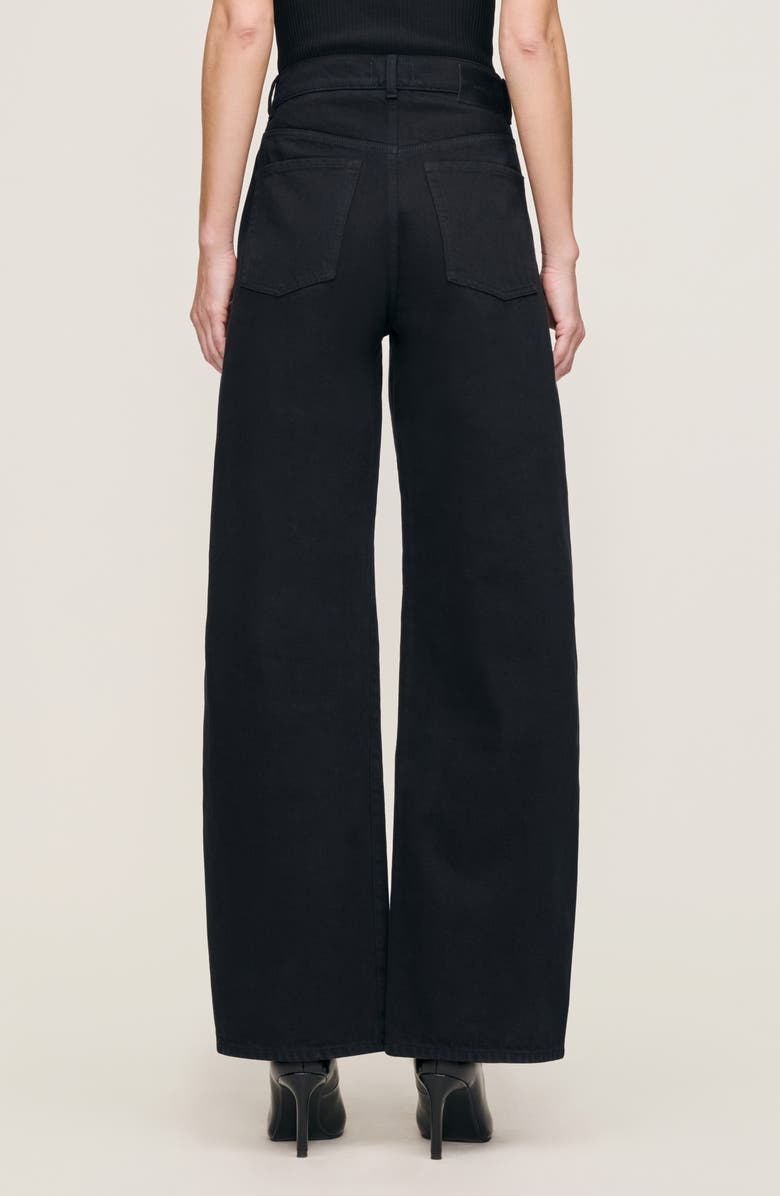 DL1961 Taylor Relaxed Barrel High Waist Jeans, Alternate, color, Black