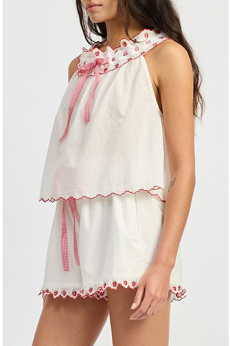Bonnie Top, Alternate, color, WHITE RED