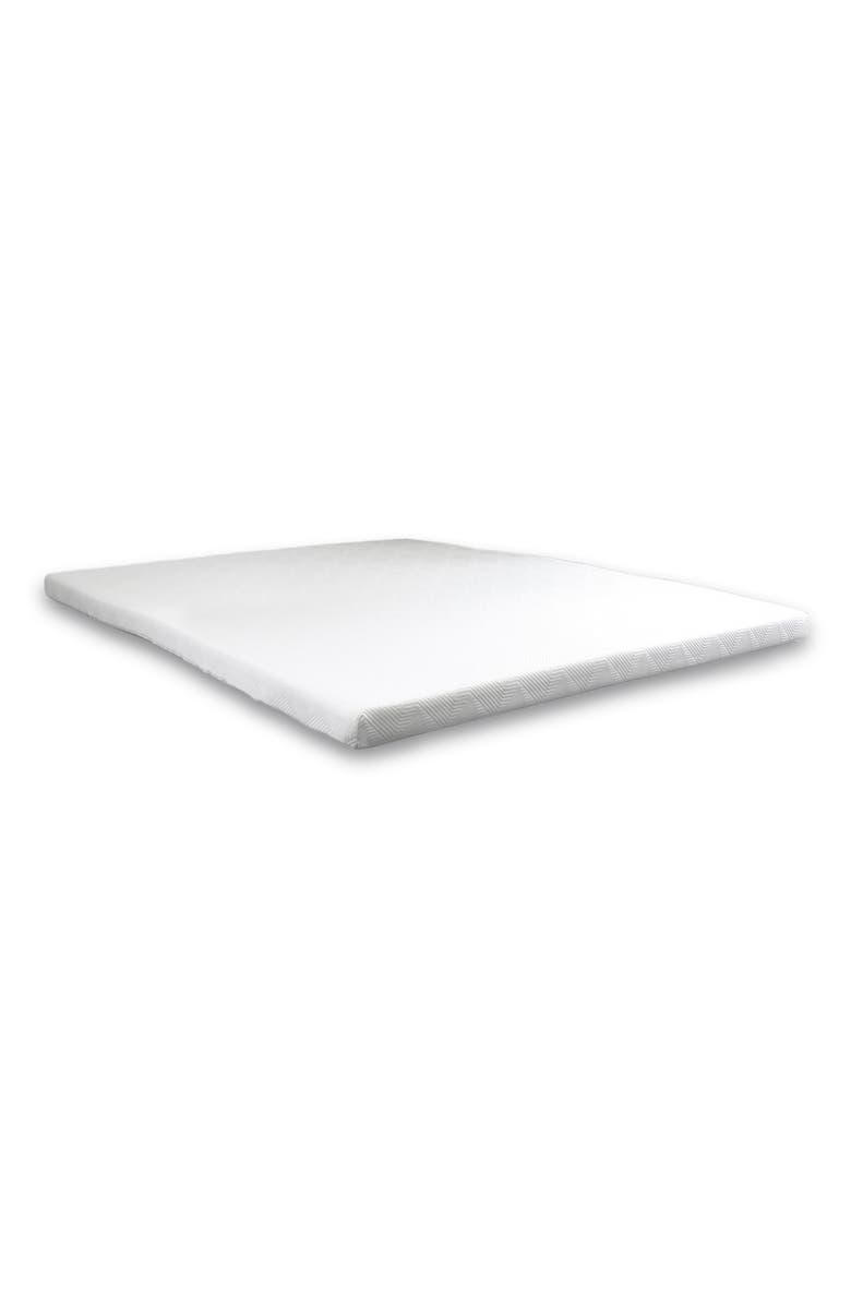 ELLA JAYNE HOME Ella Jayne 3-Inch Memory Foam Mattress Topper, Alternate, color, White