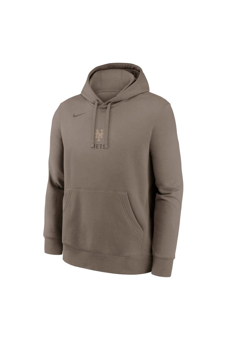 Men's Nike  Brown New York Mets Fashion Club Pullover Hoodie, Alternate, color, Brown