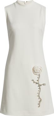 Anne Klein Floral Appliqué Sheath Dress