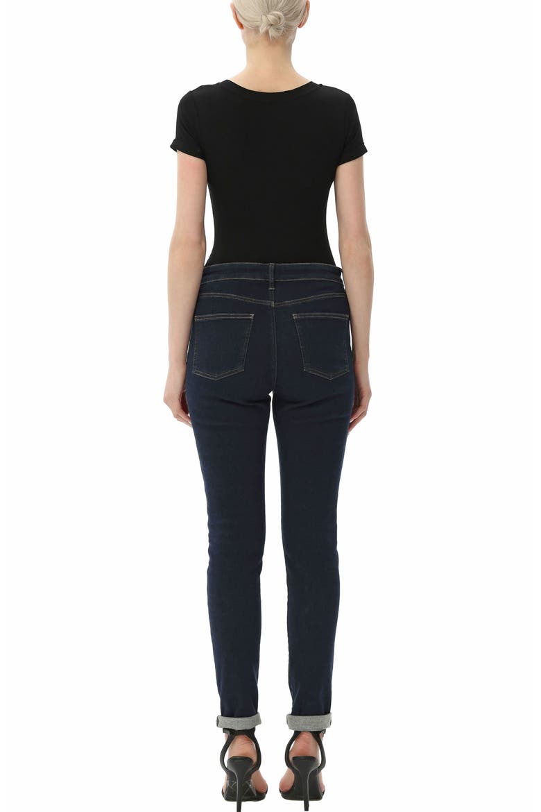 Women's V-Neck Basic Bodysuit, Alternate, color, Black