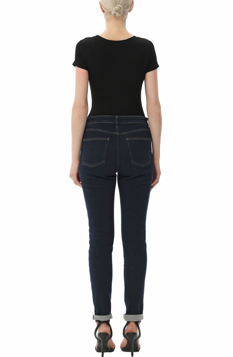 Kimi & Kai Women's V-Neck Basic Bodysuit, Alternate, color, Black