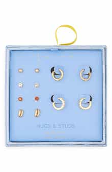 Leith 6-Pack Coffee Bean Assorted Earrings Set
