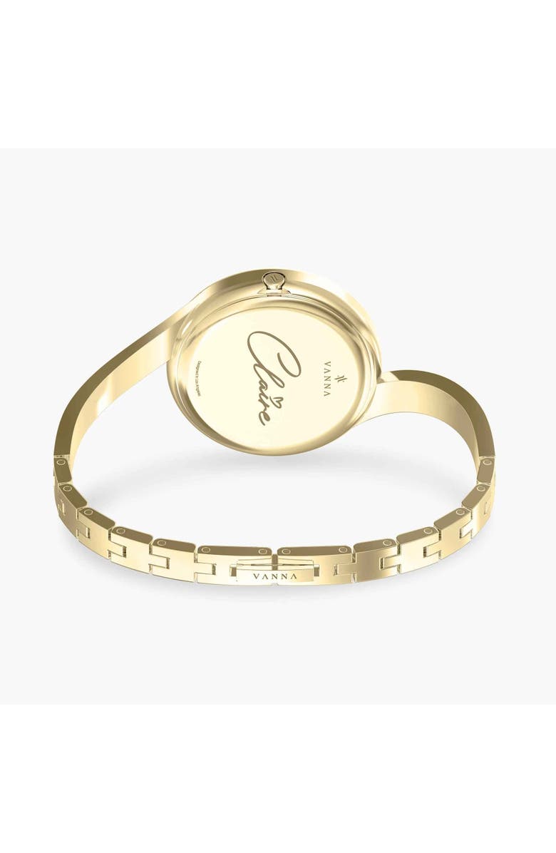 VANNA Claire Gemstone Watch, Alternate, color, White Pearl-Gold