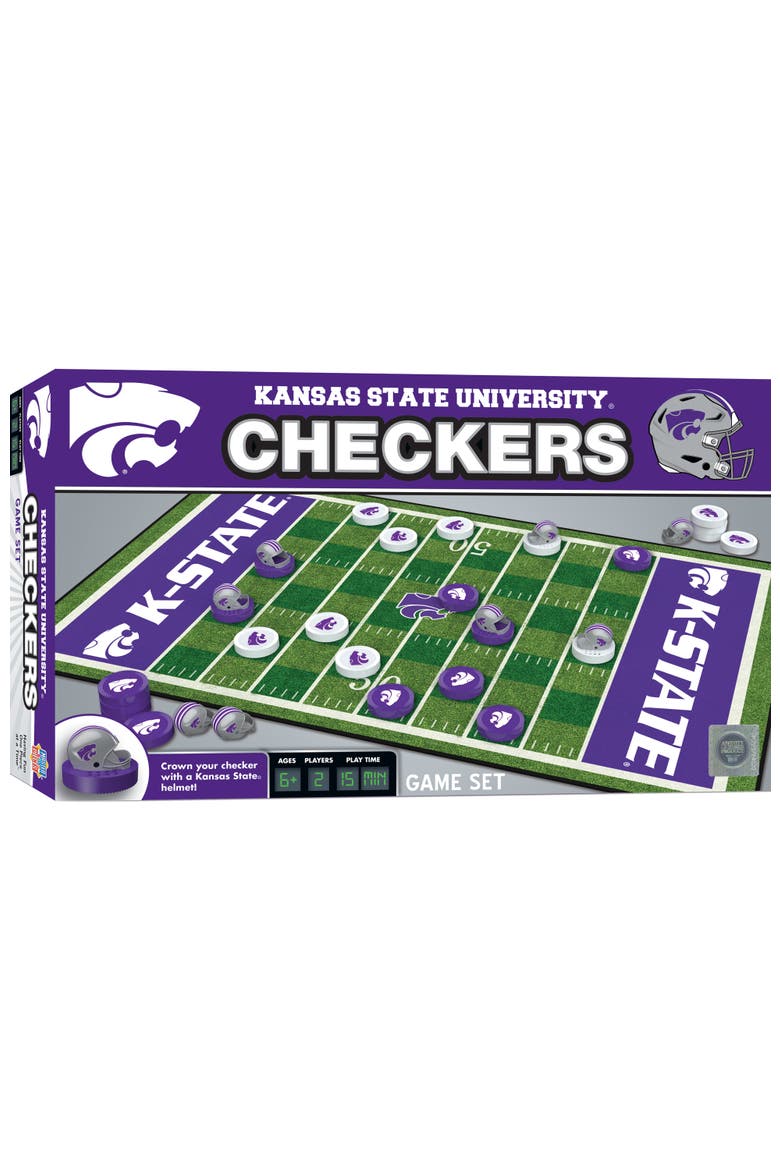 Kansas State Wildcats Checkers Game, Main, color, Multicolor
