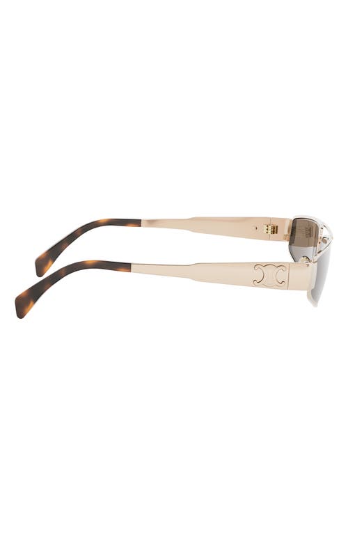 Celine Triomphe 59mm Geometric Sunglasses In Brown