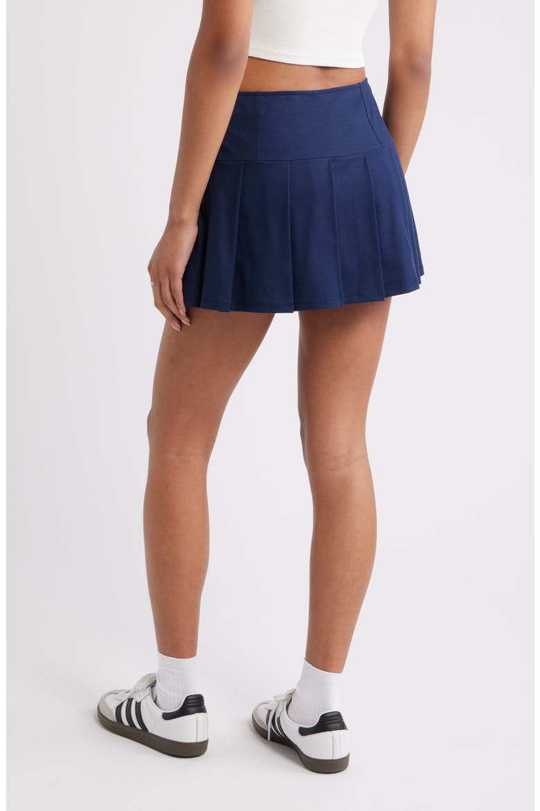 Pleated Miniskort, Alternate, color, NAVY IRIS