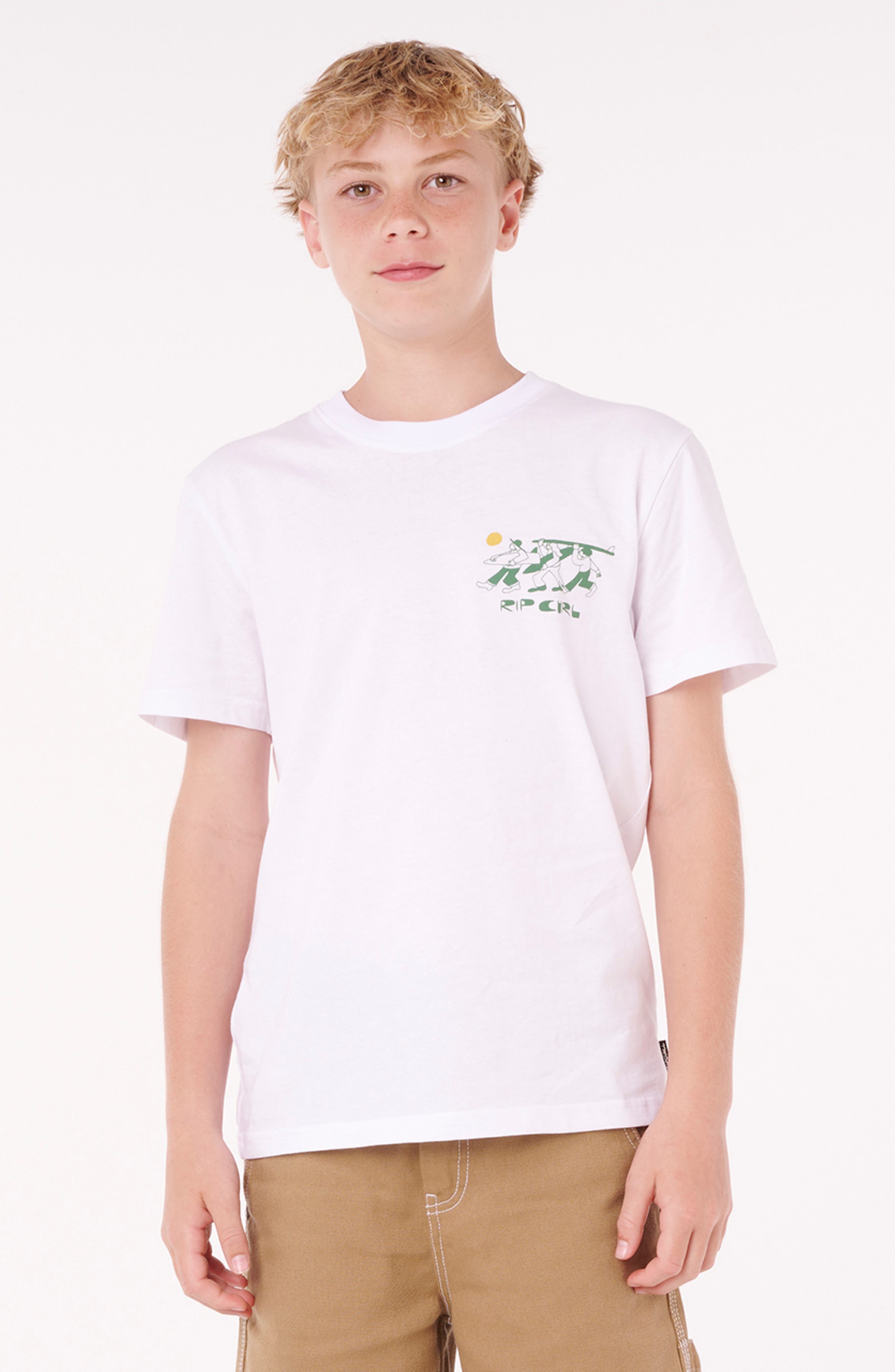 Rip Curl Kids' Dudes Cotton Graphic T-Shirt