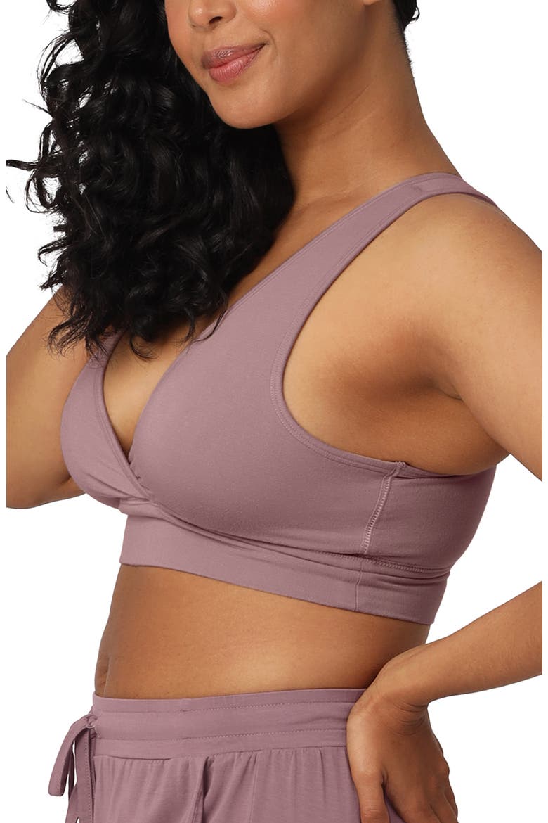 Busty French Terry Racerback Nursing & Sleep Bra - Fits Sizes 30E-46H, Alternate, color, TWILIGHT