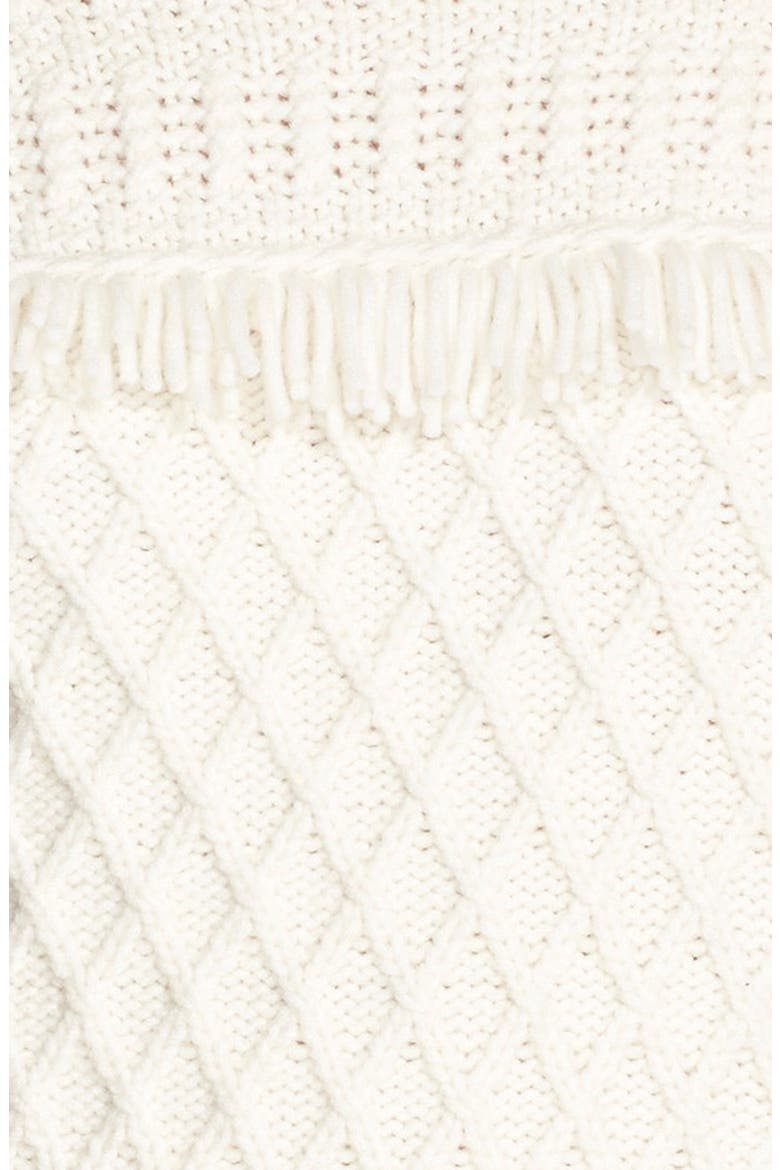 Fringe Fisherman Wool Sweater, Alternate, color, NEW IVORY
