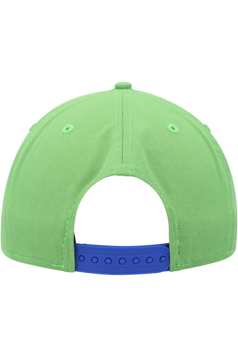 Men's New Era Rave Green Seattle Sounders FC Heritage The Golfer Snapback Hat, Alternate, color, Green