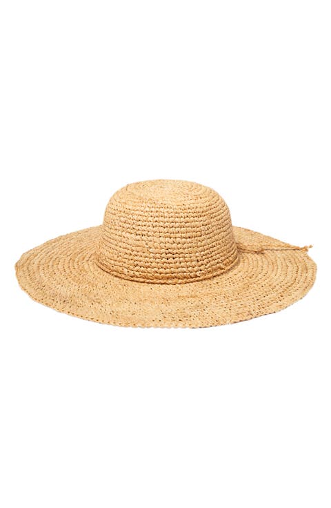 Raffia Straw Large Brim Hat