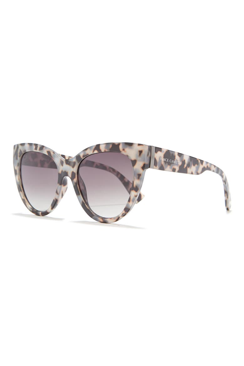 60mm Cat Eye Sunglasses, Alternate, color, GREY TORT