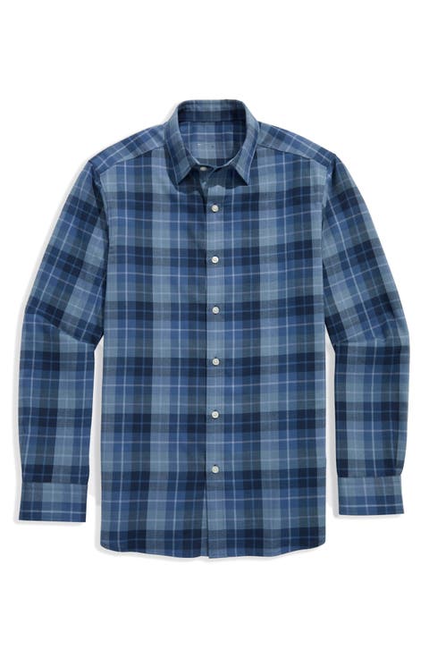 Brant Plaid Tech Twill Button-Up Shirt
