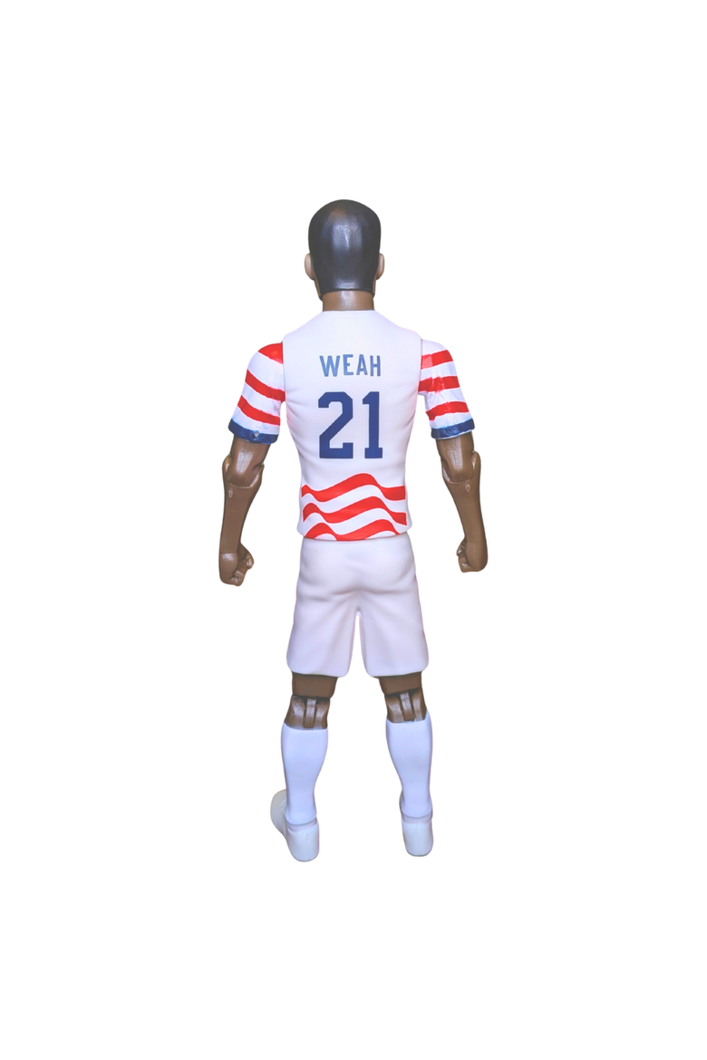 Sockers 2026 USMNT Tim Weah Home Jersey 8" Soccer Action Figure, Alternate, color, Red