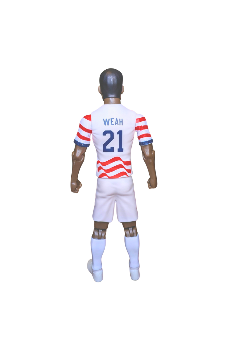 Banbo Toys Sockers 2026 USMNT Tim Weah Home Jersey 8" Soccer Action Figure, Alternate, color, Red