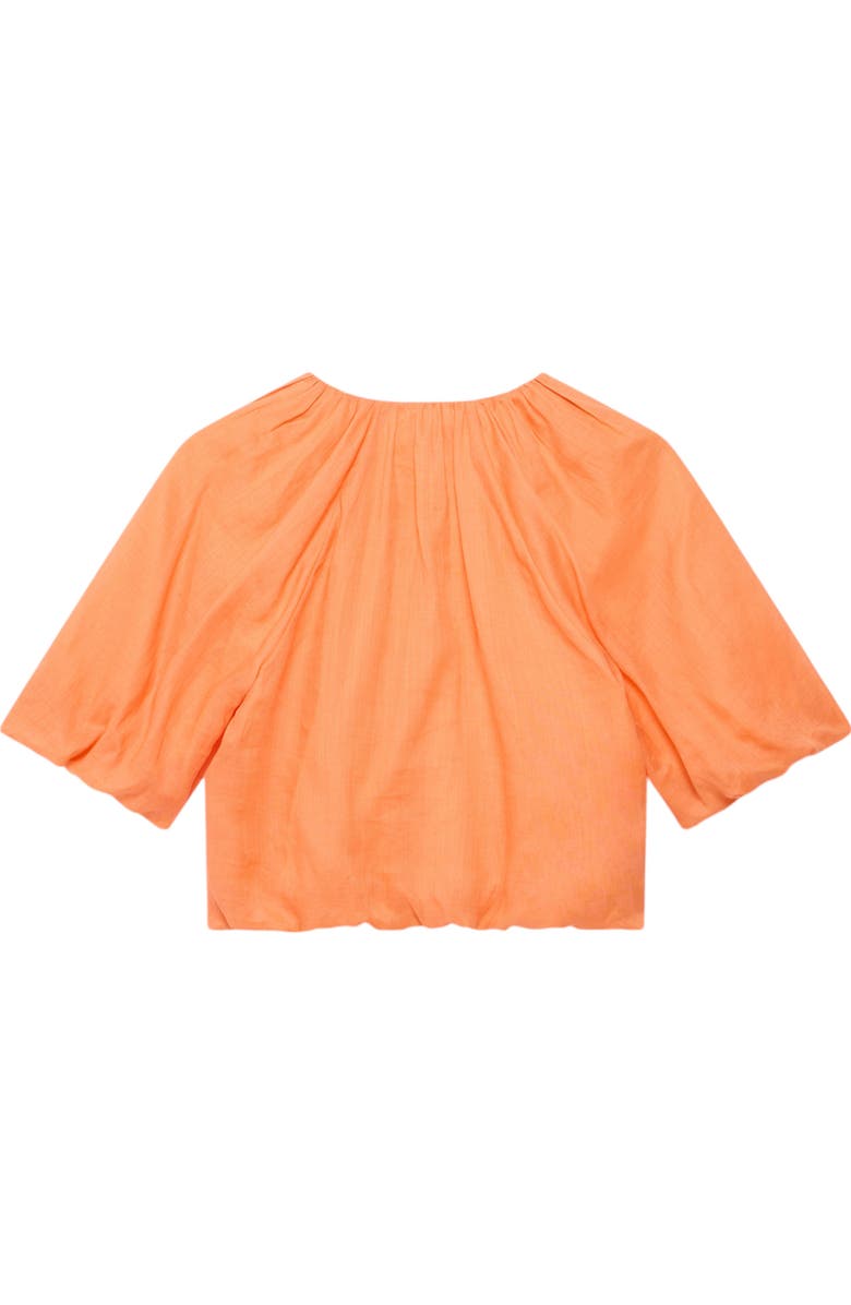 MINT VELVET Puff Sleeve Top, Alternate, color, Orange