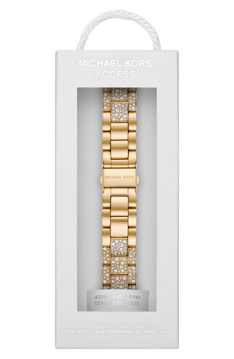 Michael Kors Stingray Pavé Crystal 20mm Apple Watch<sup>®</sup> Bracelet Watchband, Alternate, color, 