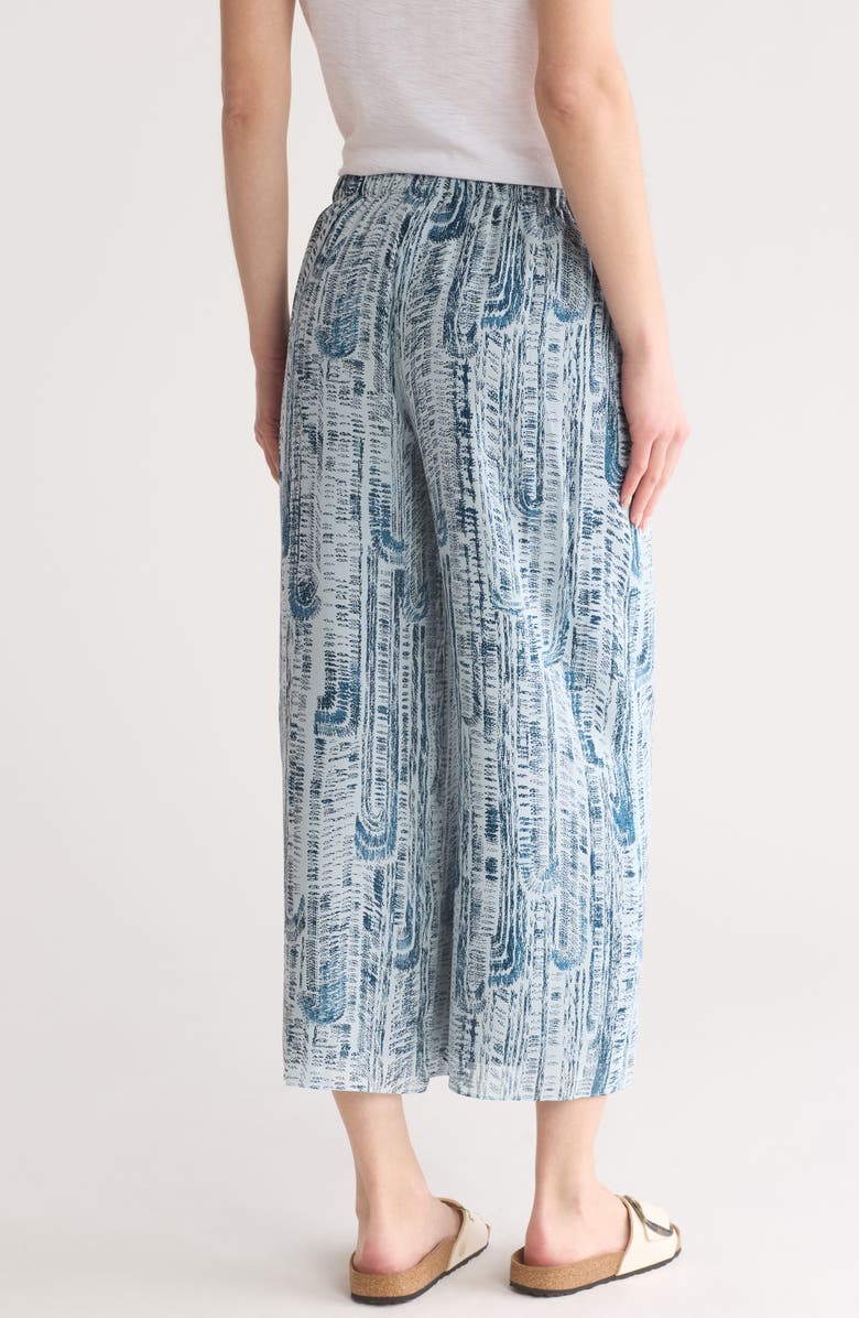 Theory Abstract Crop Silk Pants, Alternate, color, 