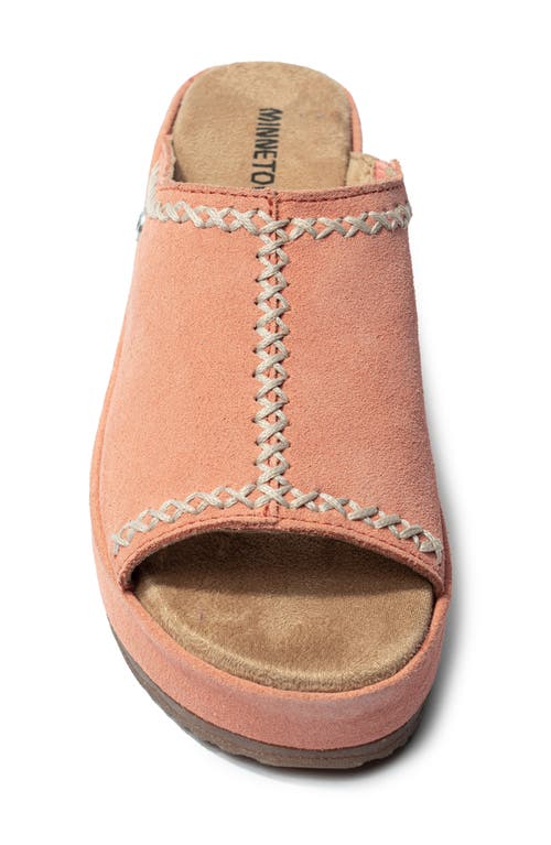 Minnetonka Paislee Wedge Sandal In Coral