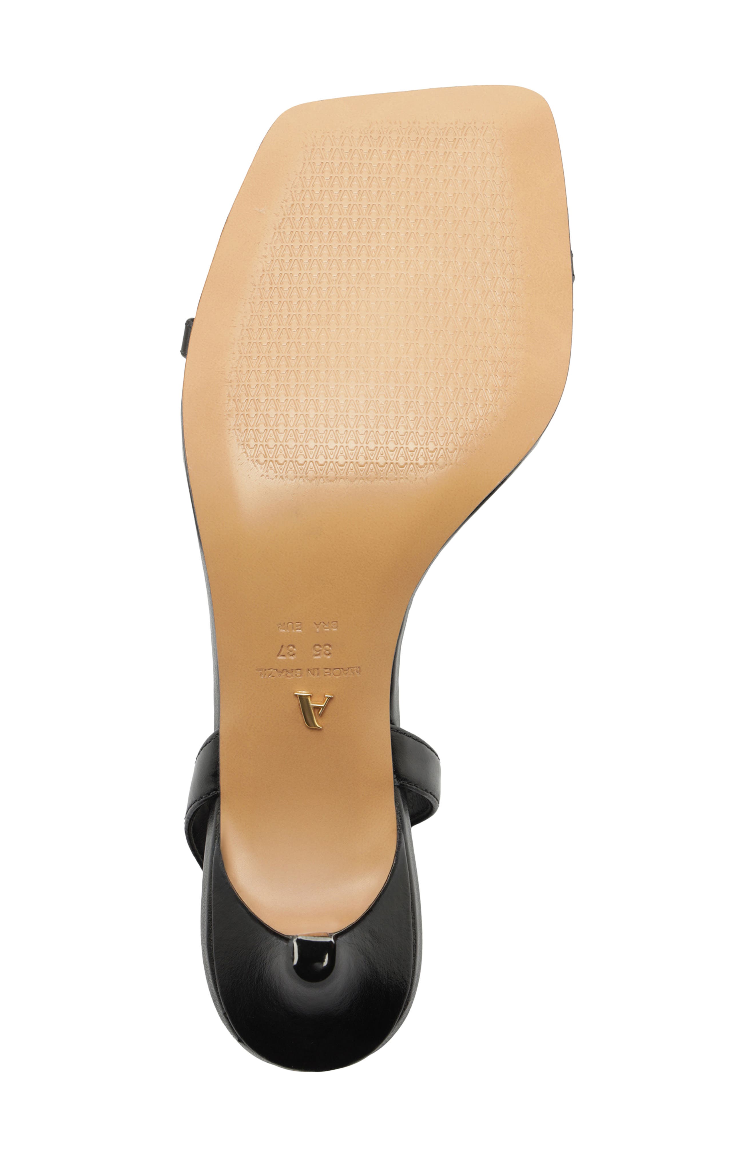 Arezzo Sofia Ankle Strap Sandal, Alternate, color, Black