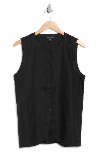 Eileen Fisher Organic Linen Long Vest