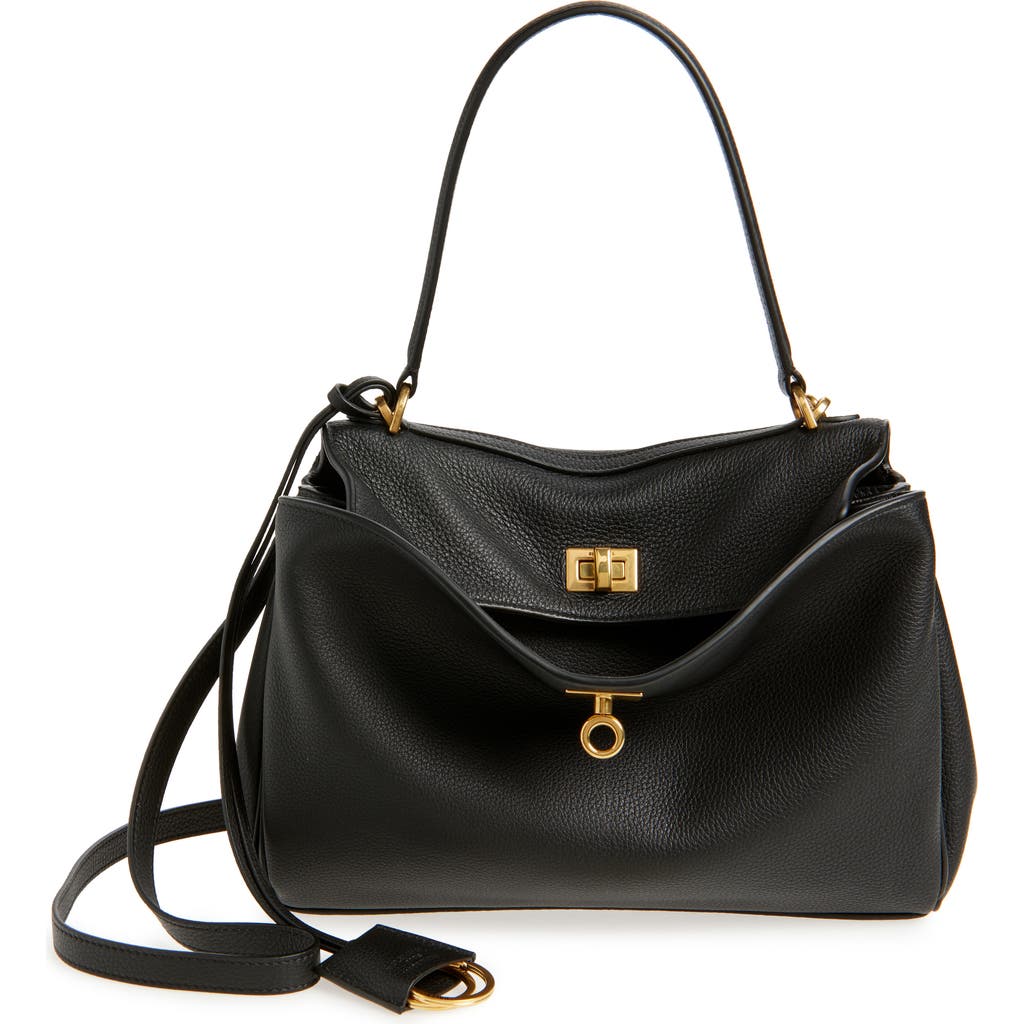 Balenciaga Small Rodeo Leather Top Handle Bag