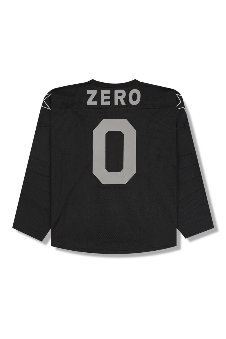 X Zero Skateboards Jamie Mesh Hockey Jersey, Alternate, color, BLACK