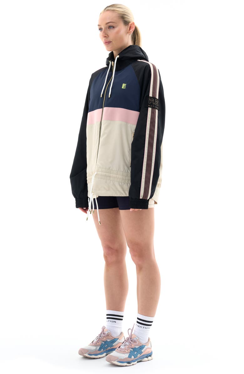 P.E Nation Man Down Colorblock Jacket, Alternate, color, Fog