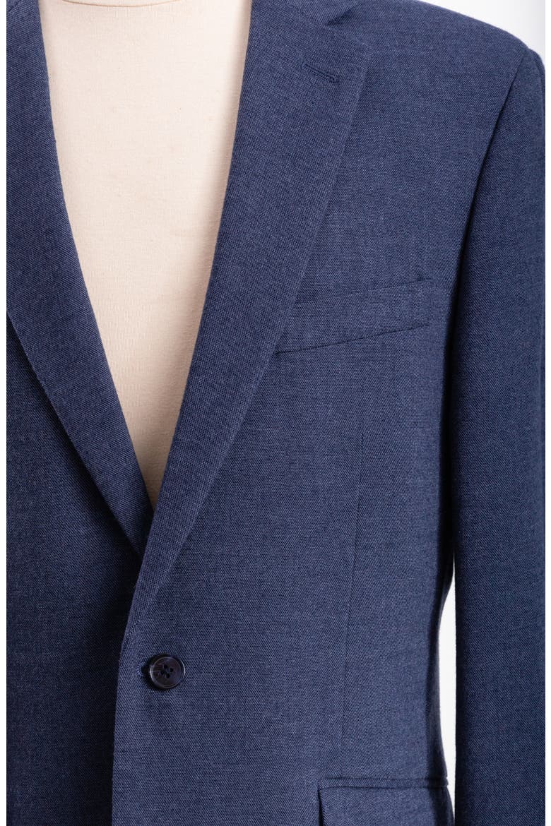 Navy Donegal Twist Trim Fit Suit, Alternate, color, NAVY