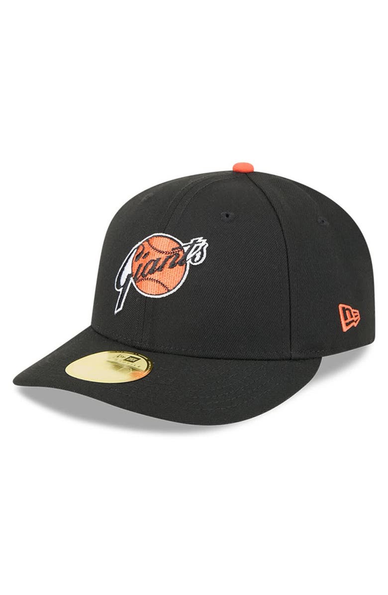New Era Men's New Era Black San Francisco Giants Baseball Hall of Fame 59FIFTY Low Profile Fitted Hat, Alternate, color,