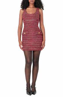 Sleeveless Tweed Minidress