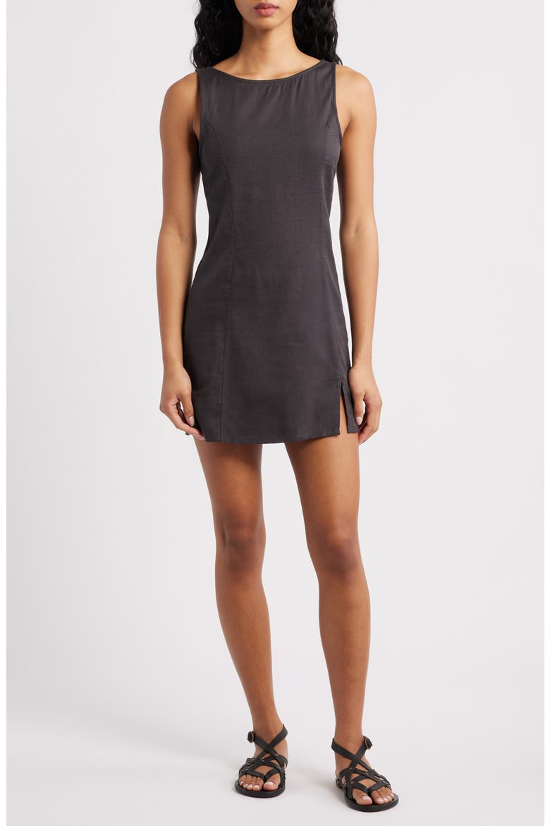 Your Time Cotton Blend Sheath Minidress, Alternate, color, BLACK SANDS