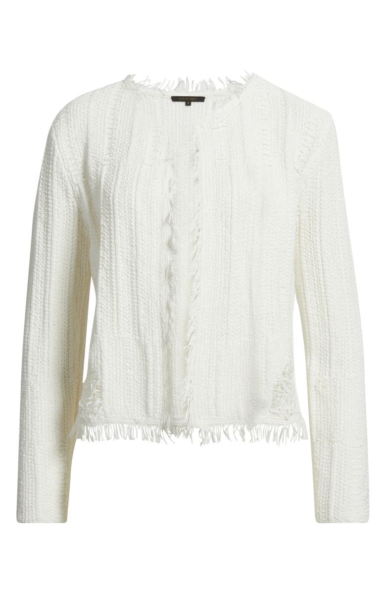 KOBI HALPERIN Marlee Fringe Cardigan, Main, color, Ivory