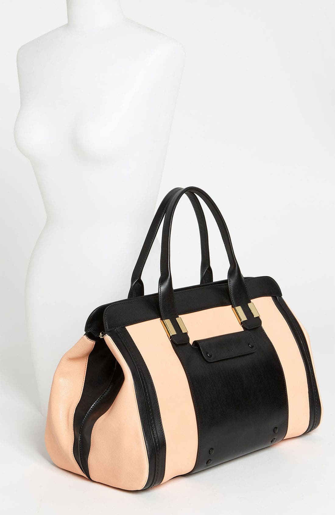 'Alice - Large' Leather Tote, Alternate, color, SUNRISE