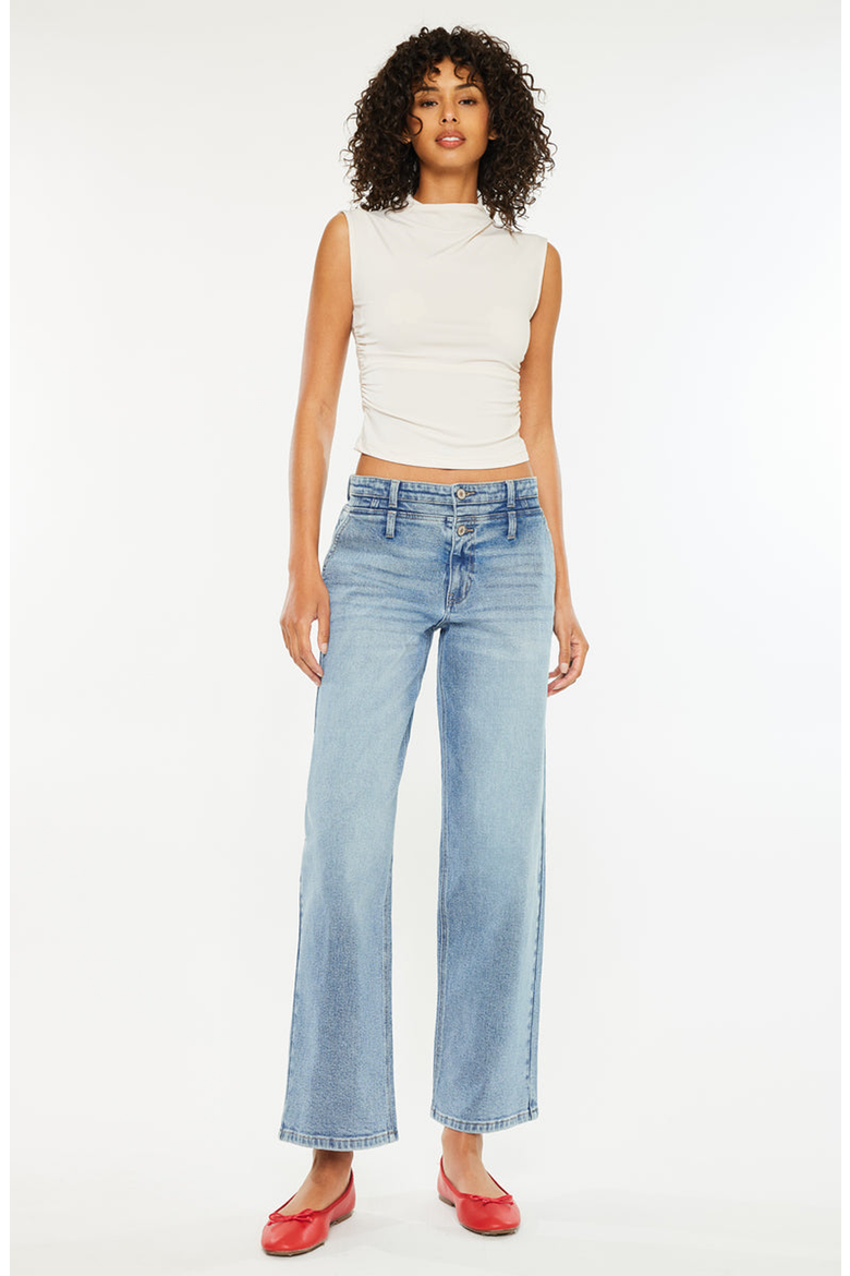Bodie Low Slung Baggy Jeans, Alternate, color, Medium Wash