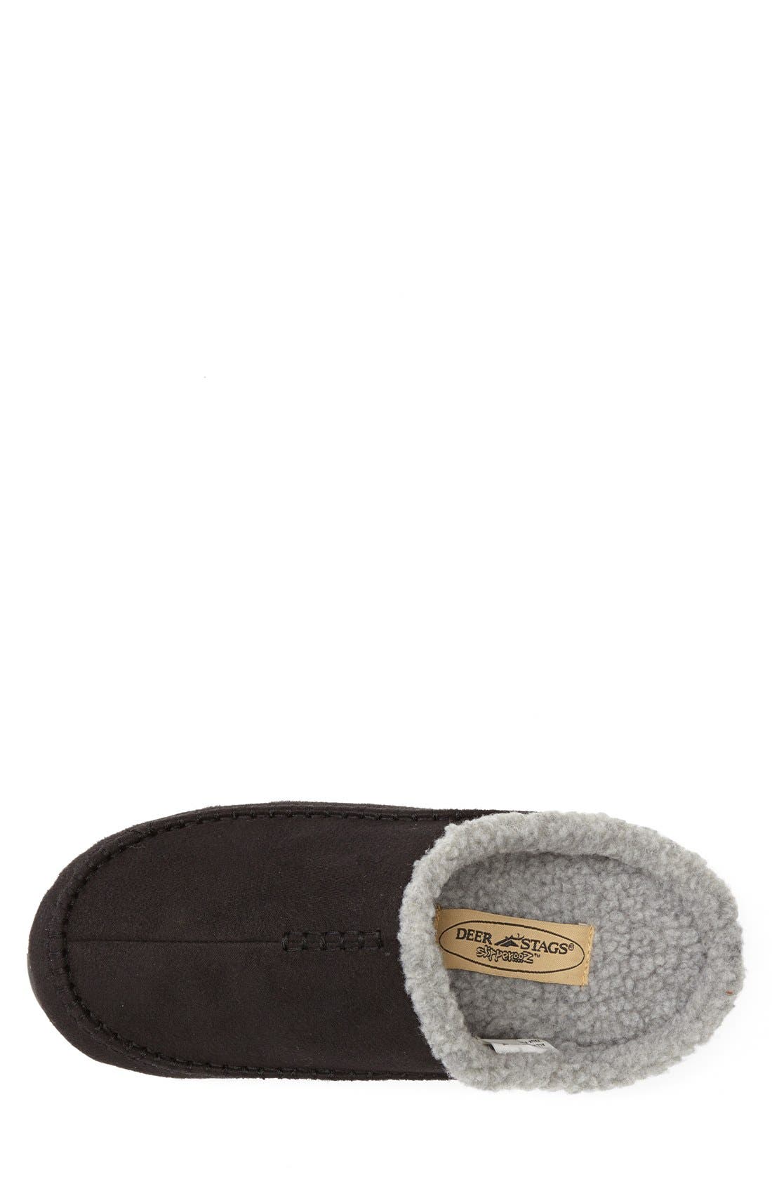 Deer Stags 'Nordic' Slipper, Alternate, color, Black