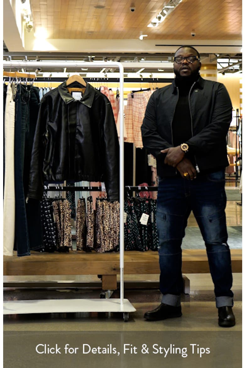 Faux Leather Jacket (Men) | Nordstrom