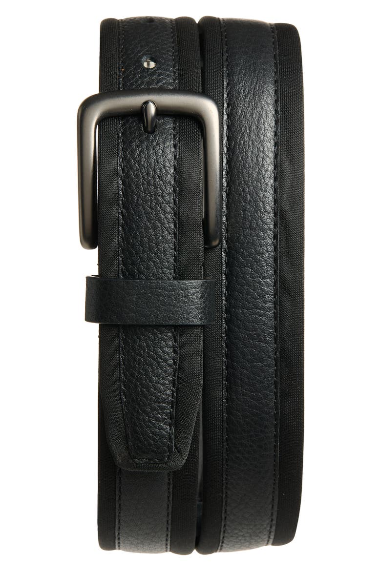 Tubular Cushion Belt, Main, color, BLACK