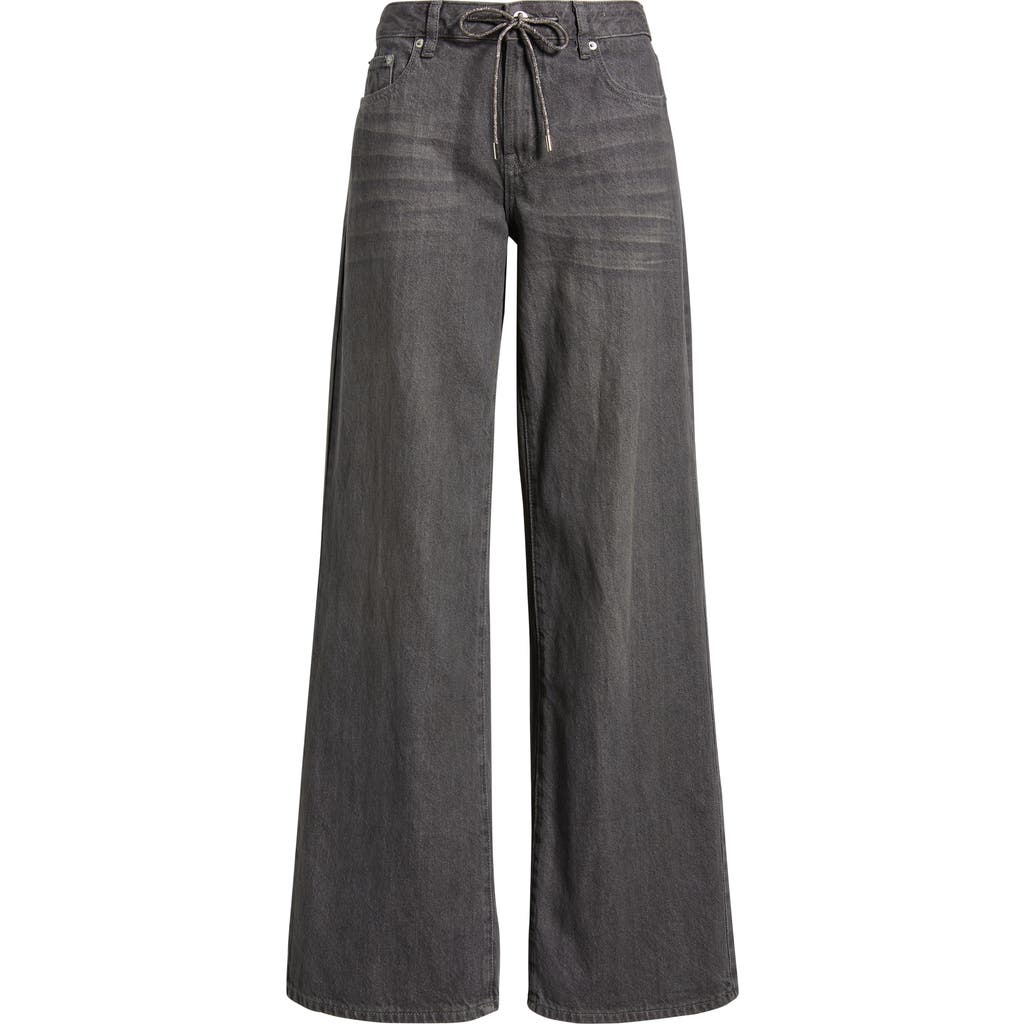 Pacsun Aubrey Wide Leg Jeans In Gray