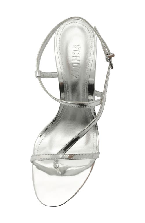 Schutz Azure Slingback Sandal In Silver